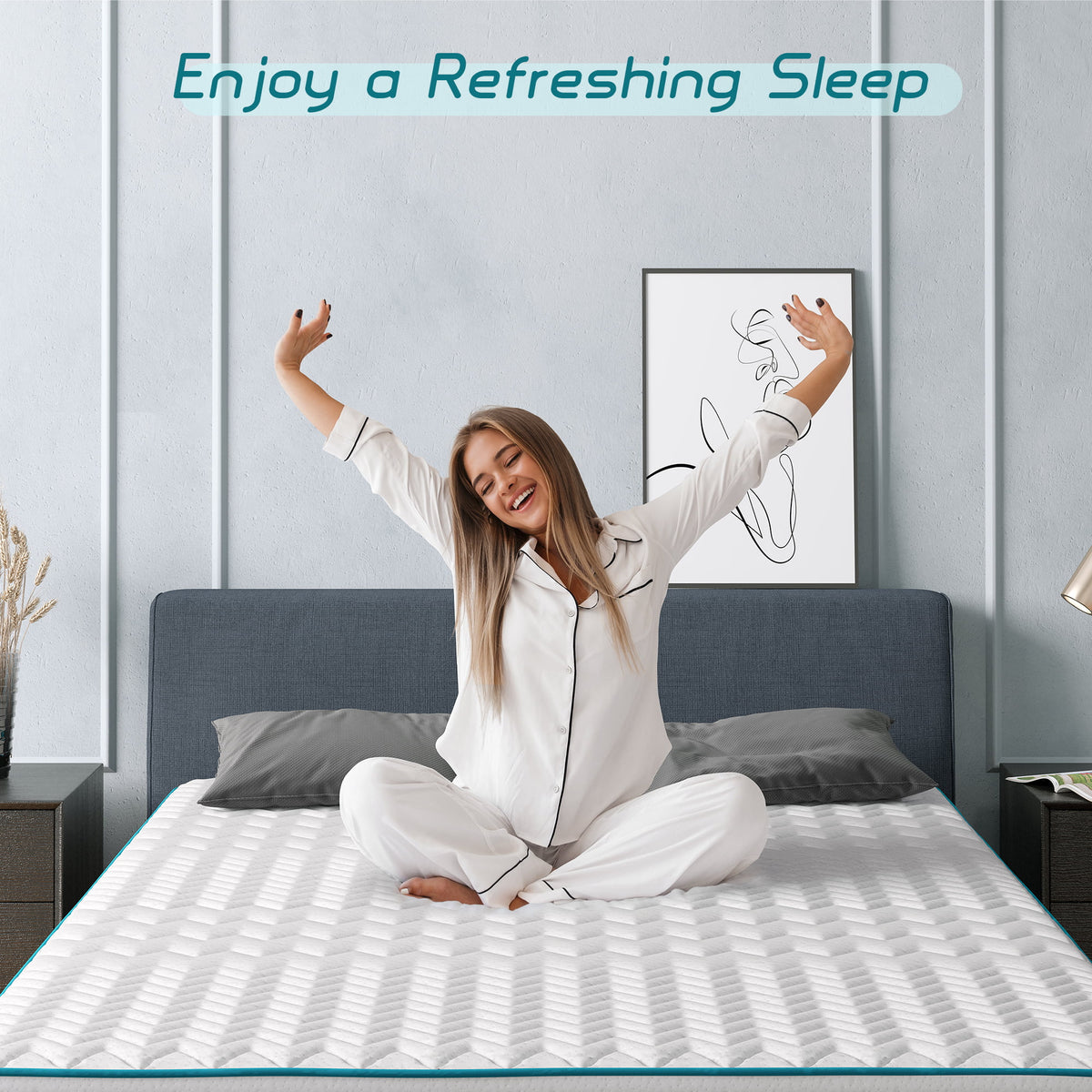 Full Size 10 inch Hybrid Mattress N462486