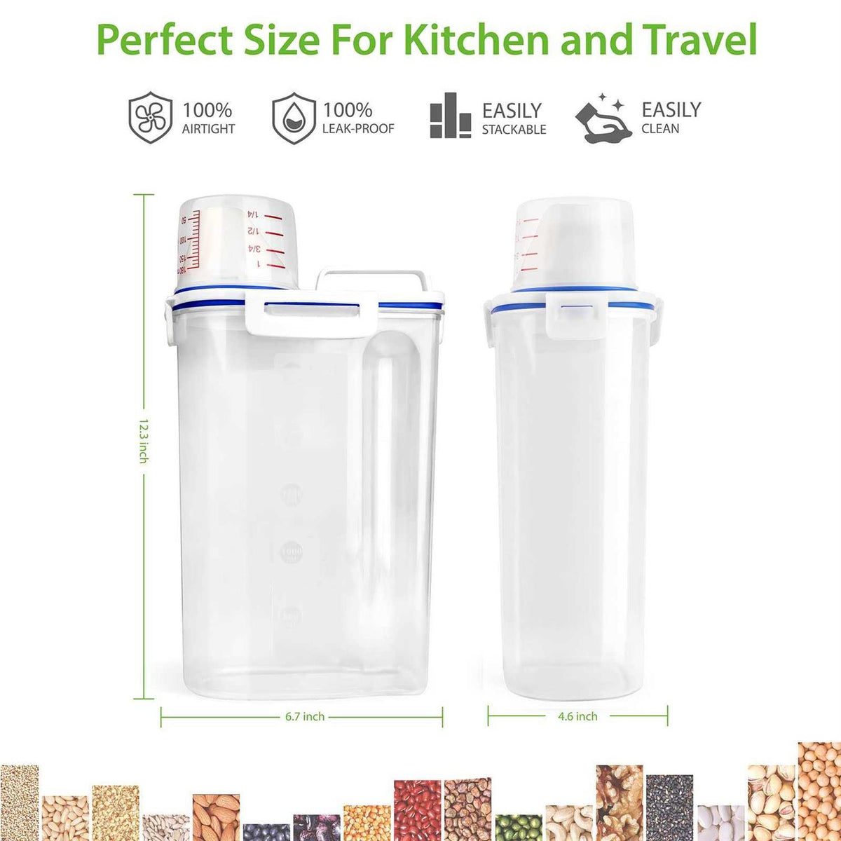 Rice Airtight Storage Container 3 to 5lbs O369